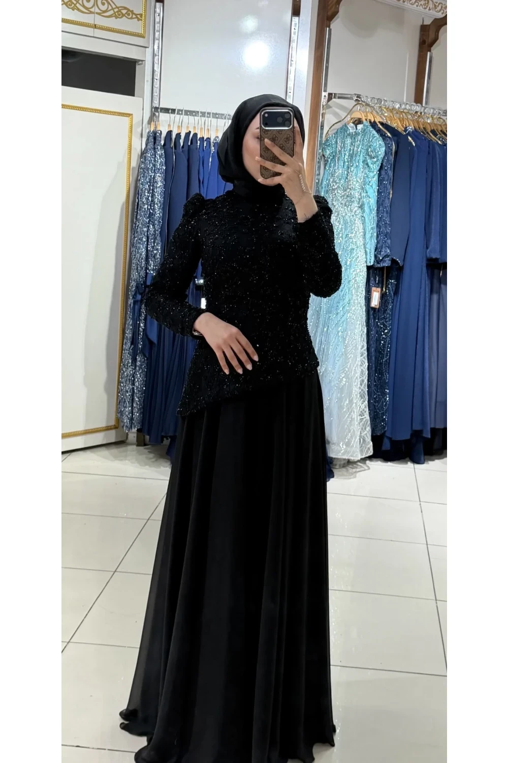 4854 Abiye siyah