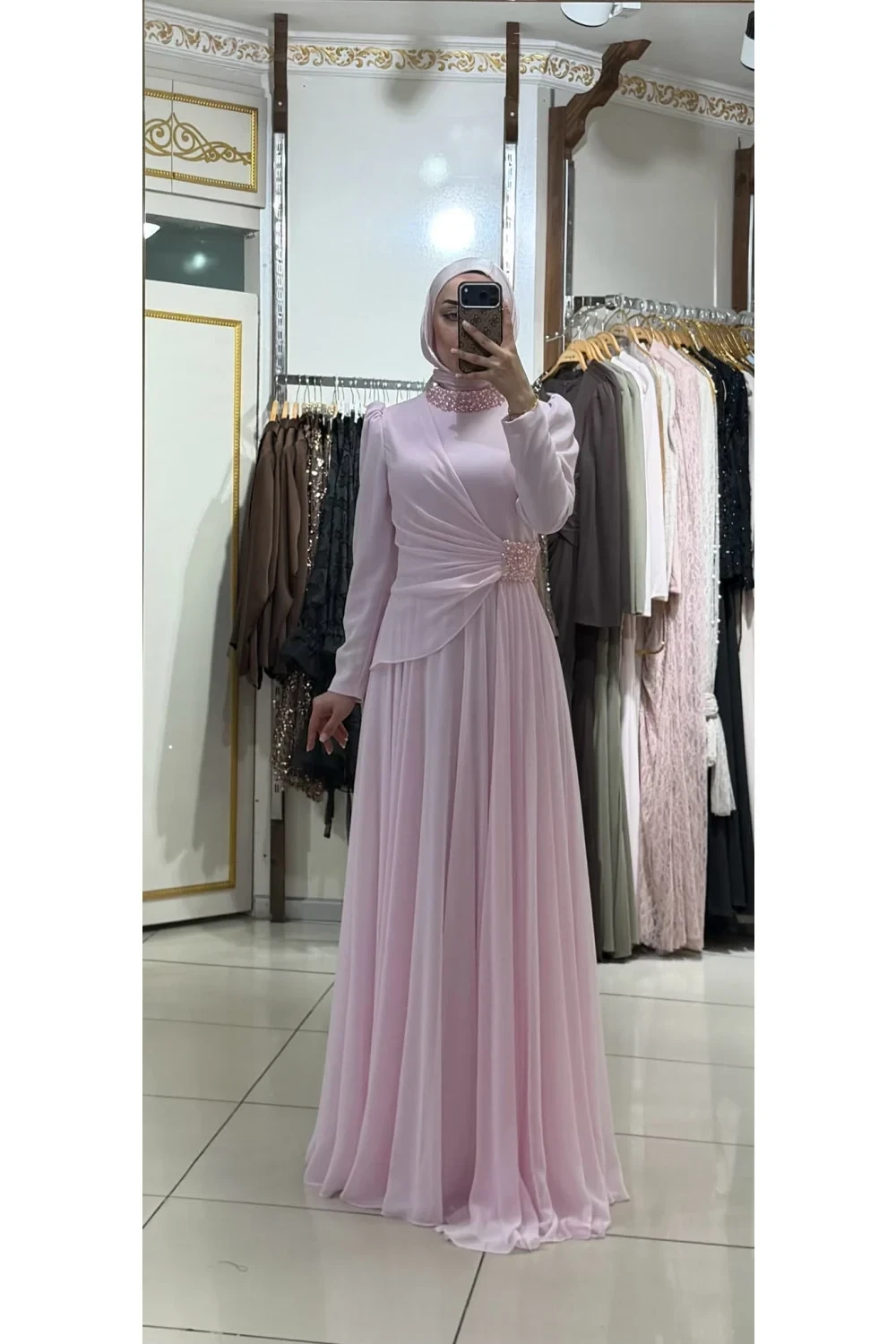 WhatsApp Image 2026 06 13 At 00.16.09 5103 Abiye Pembe - Görsel 1