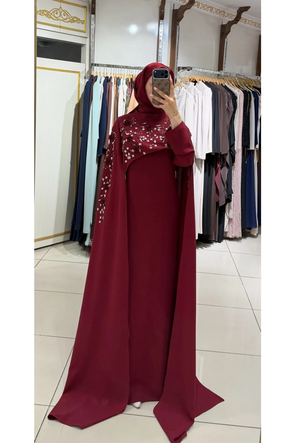 627 Abiye Bordo