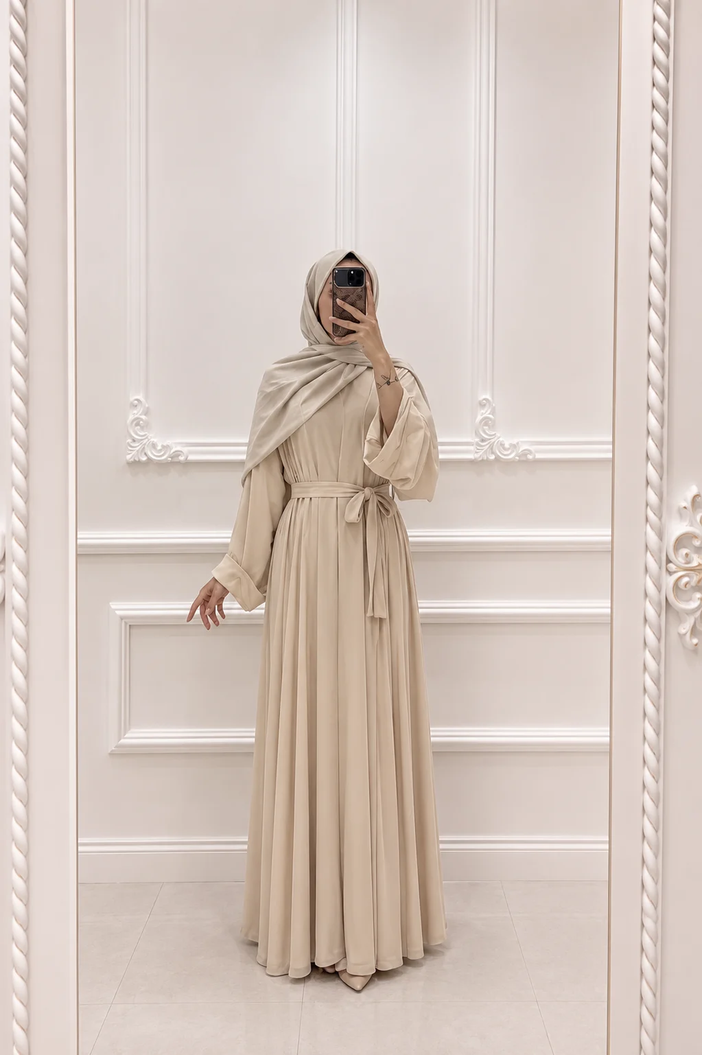 ChatGPT Image 2 Tem 2026 17 32 28 9794 Abaya Krem - Görsel 1